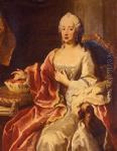 Maria Anna Joseph Charlotte Oil Painting by Jacopo (Giacomo) Amigoni