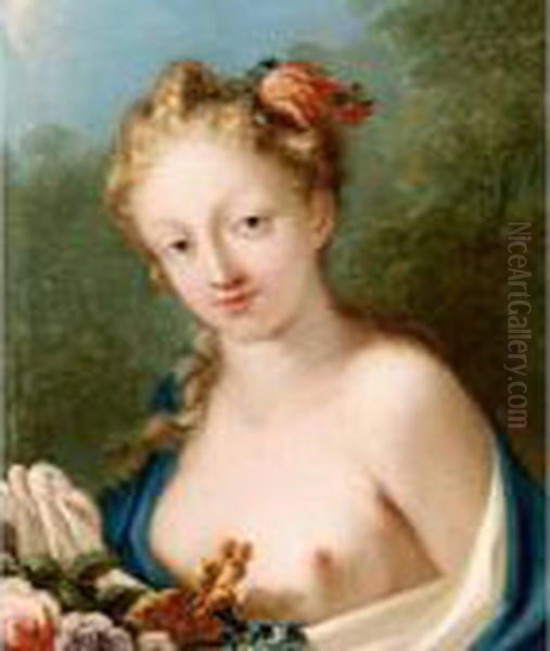 Flora Oil Painting by Jacopo (Giacomo) Amigoni