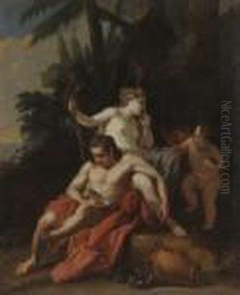 Bacco E Arianna Oil Painting by Jacopo (Giacomo) Amigoni