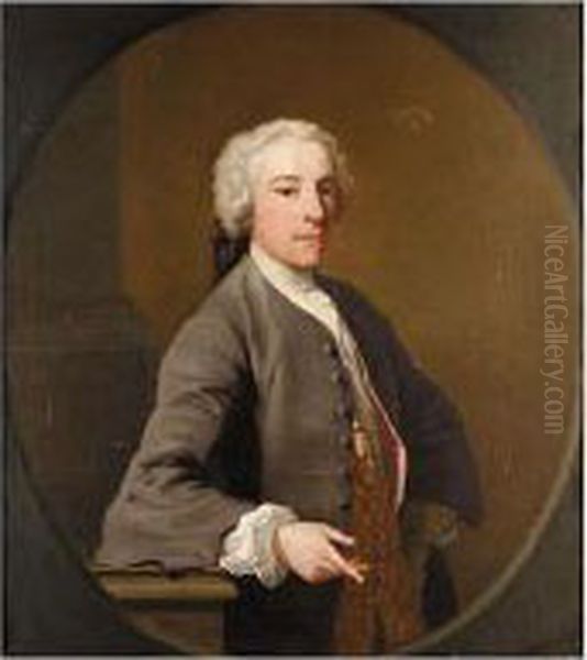 Portrait Of William Bateman, 1st Viscount Bateman Of Shobdon (c. 1700-1744) Oil Painting by Jacopo (Giacomo) Amigoni