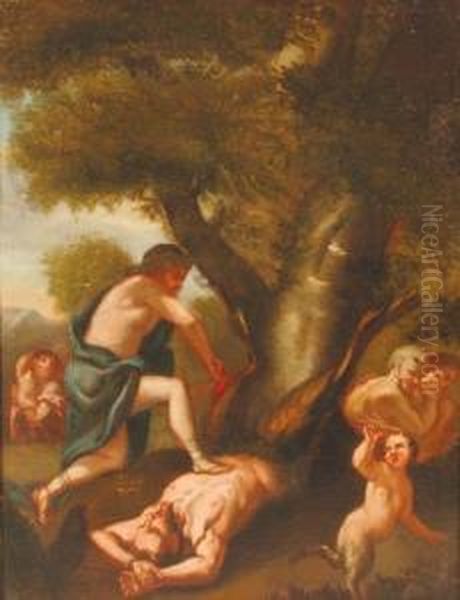 Soggetto Mitologico Oil Painting by Jacopo (Giacomo) Amigoni