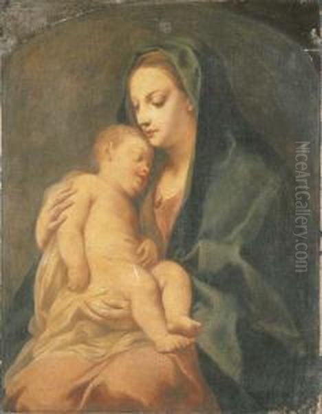 The Madonna And Child Oil Painting by Jacopo (Giacomo) Amigoni