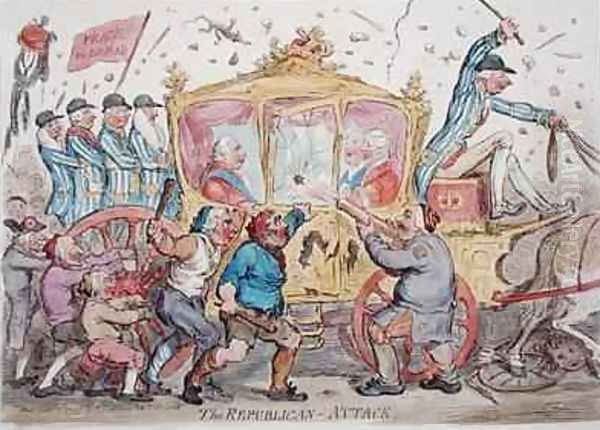 The Republican Attack Oil Painting by James Gillray