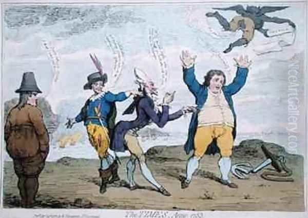 The Times Anno 1783 Oil Painting by James Gillray