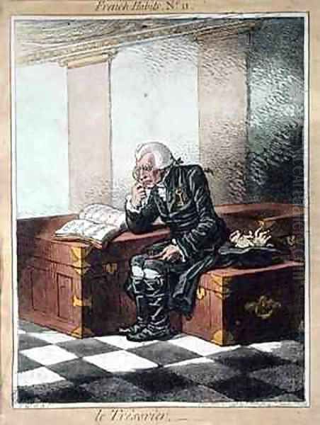 The Treasurer Oil Painting by James Gillray