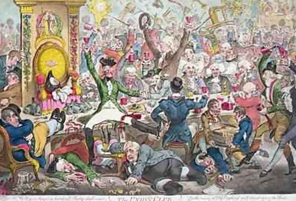 The Union Club 3 Oil Painting by James Gillray