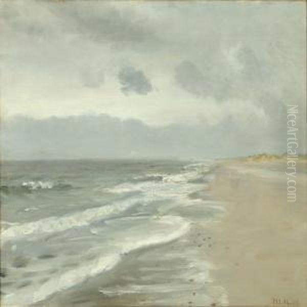 Coastel Scenery Fromskagen Oil Painting by Michael Ancher