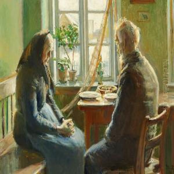 The Grace Oil Painting by Michael Ancher