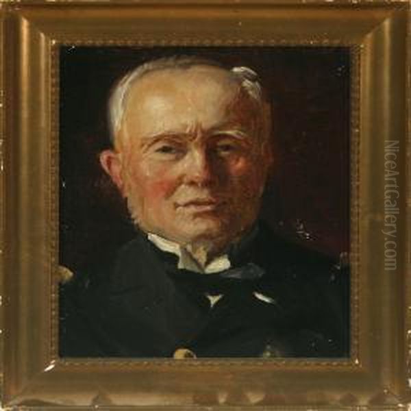 Rear-admiral Carladolph Bruun Oil Painting by Michael Ancher