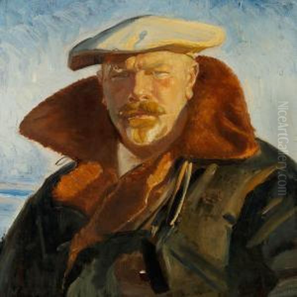 Self-portrait Oil Painting by Michael Ancher