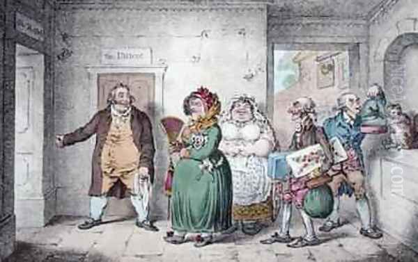 An Old Maid on a Journey Oil Painting by James Gillray