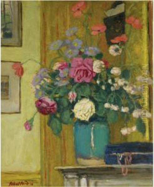 Bouquet De Fleurs Oil Painting by Albert Andre