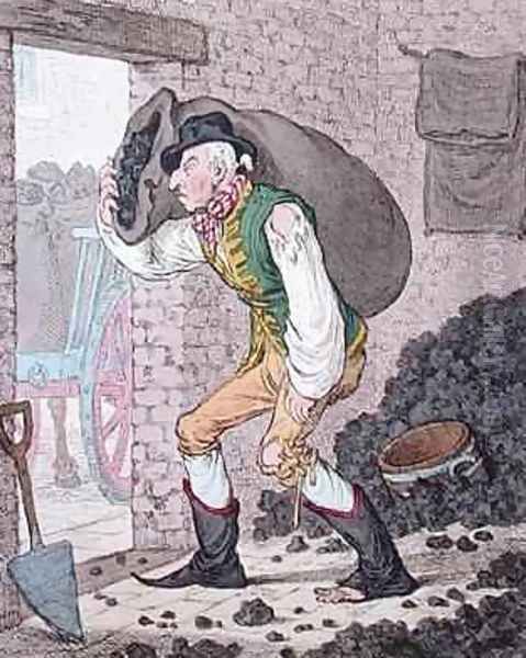 Georgey in the Coal Hole Oil Painting by James Gillray