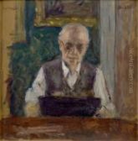 Autoportrait : Le Tonton Oil Painting by Albert Andre