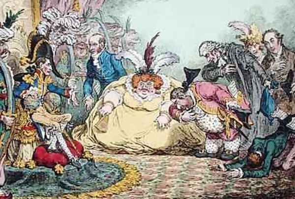 Introduction of Citizen Volpone and his Suite at Paris Oil Painting by James Gillray