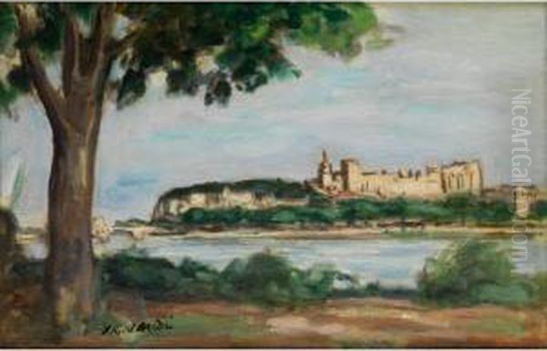 Ansicht Von Avignon Oil Painting by Albert Andre