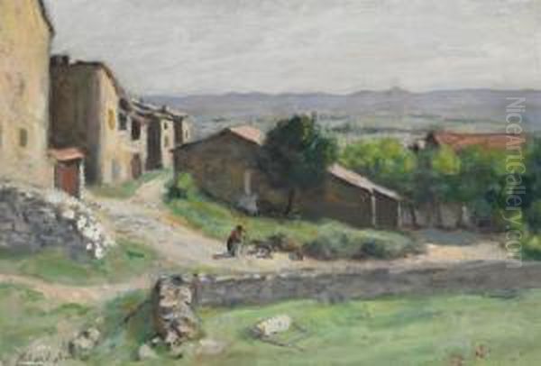 Le Hameau Oil Painting by Albert Andre