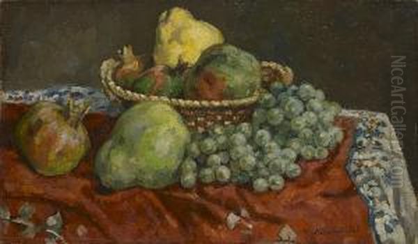 Nature Morte Avec Coings Et Raisins,1910 Oil Painting by Albert Andre