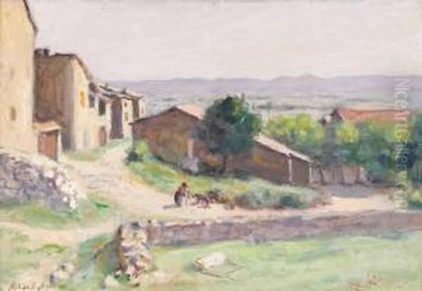 Le Hameau Oil Painting by Albert Andre