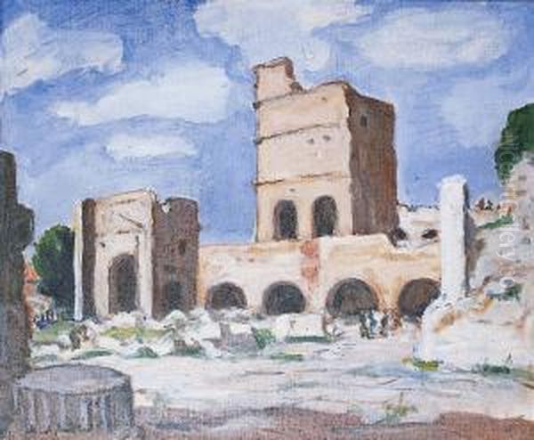 Arles, Les Ruines Romaines Oil Painting by Albert Andre