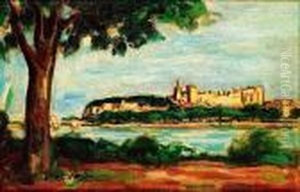 Le Pont D'avignon Oil Painting by Albert Andre