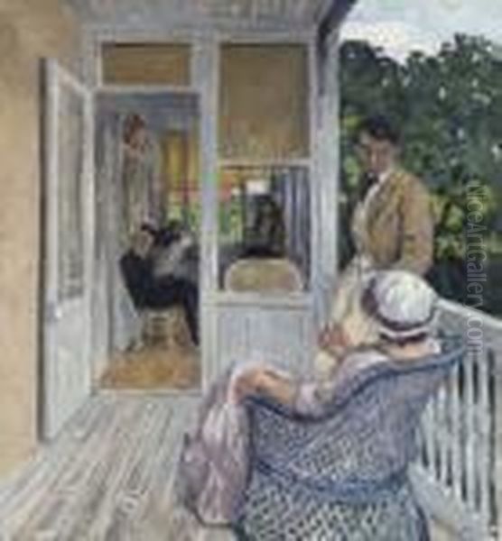 La Veranda Oil Painting by Albert Andre