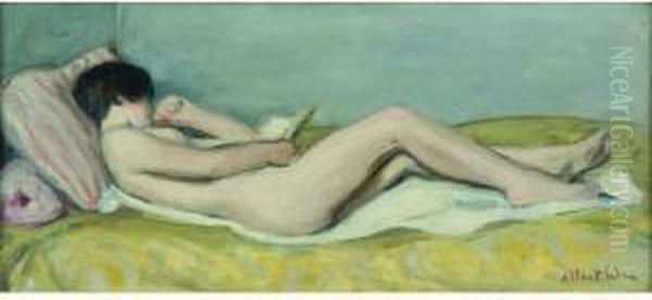  Femme Nue Couchee Sur Le Dos, 1928  Oil Painting by Albert Andre