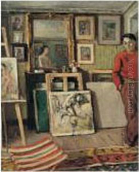 L'atelier Oil Painting by Albert Andre