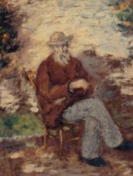 Renoir Assis Dans Le Jardin Oil Painting by Albert Andre