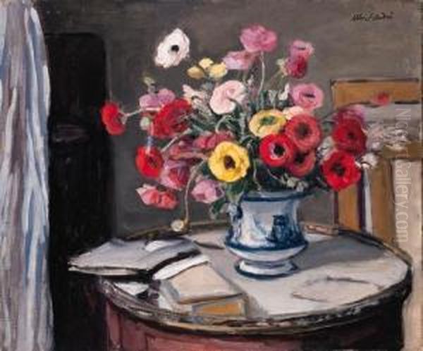 Bouquet De Fleurs Oil Painting by Albert Andre