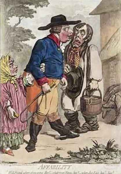 Affability Oil Painting by James Gillray