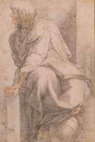 Figura Di Sibilla Oil Painting by Andrea Del Sarto