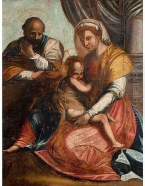 Sacra Famiglia Oil Painting by Andrea Del Sarto