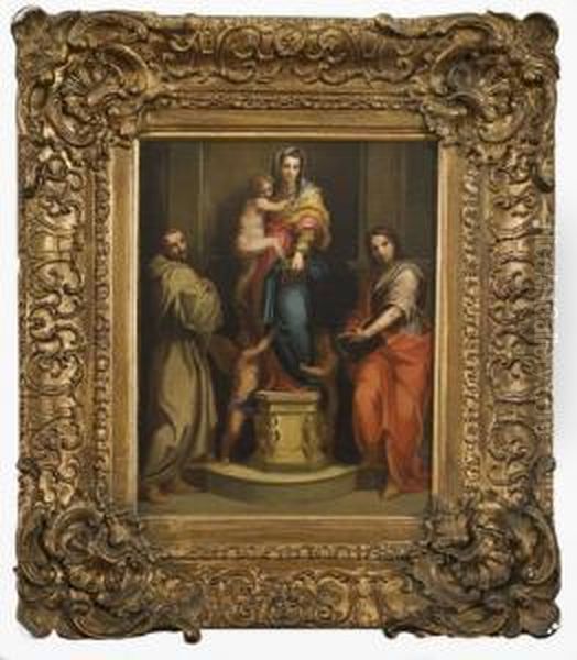 Madonna Delle Arpie Oil Painting by Andrea Del Sarto