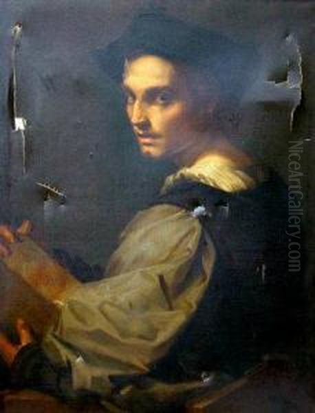 Portrait Of A Sculpture Oil Painting by Andrea Del Sarto