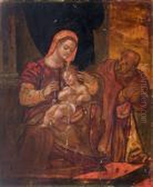 Sacra Famiglia Oil Painting by Andrea Del Sarto