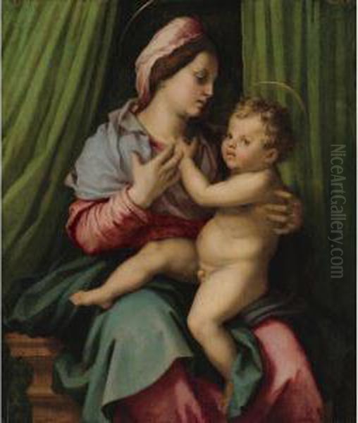 Madonna And Child Oil Painting by Andrea Del Sarto