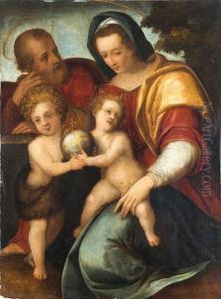 Sacra Famiglia Oil Painting by Andrea Del Sarto