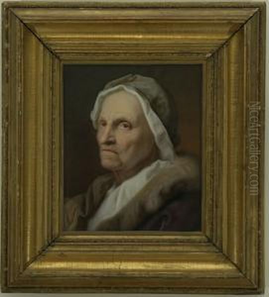 Head Of An Old Lady Oil Painting by Andrea Del Sarto