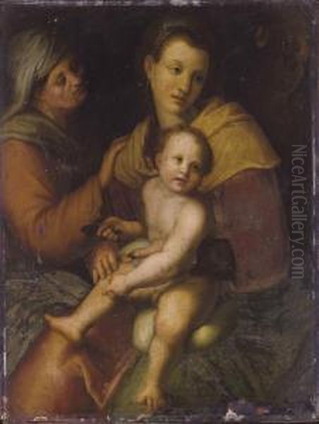 Vierge A L'enfant Oil Painting by Andrea Del Sarto