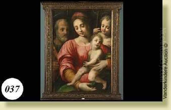 La Vierge, L'enfant Jesus, Saint Joseph Etsaint Jean-baptiste Oil Painting by Andrea Del Sarto