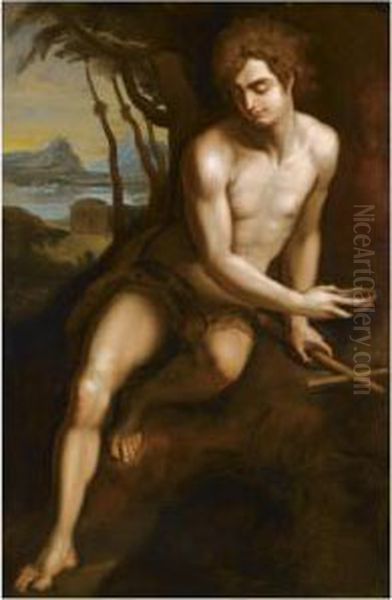 Saint John The Baptist Oil Painting by Andrea Del Sarto