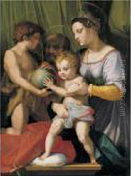 The Borgherini Holy Family Oil Painting by Andrea Del Sarto