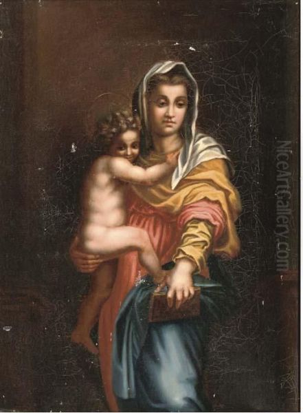 The Madonna Of The Harpies Oil Painting by Andrea Del Sarto