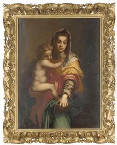 The Madonna And Child Oil Painting by Andrea Del Sarto