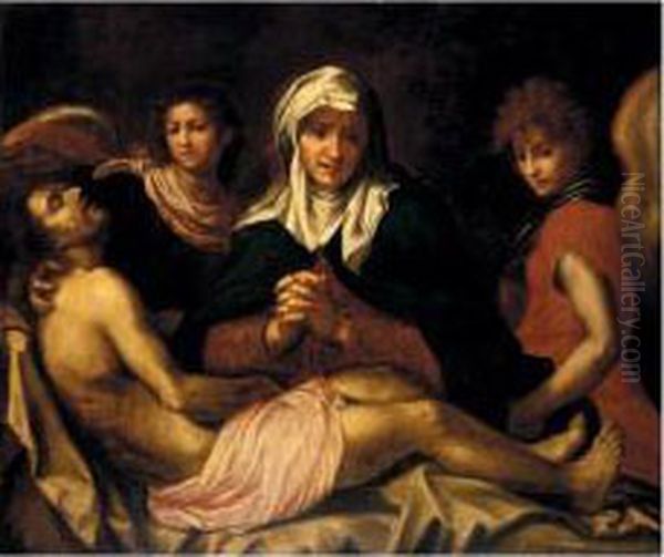 Pieta Oil Painting by Andrea Del Sarto