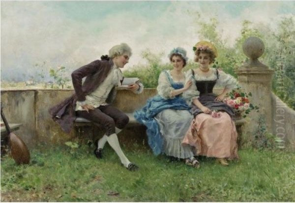 The Poem Oil Painting by Federico Andreotti