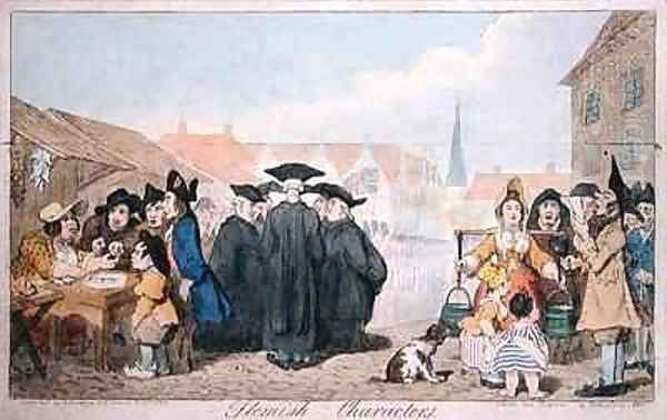 Flemish Characters 2 Oil Painting by James Gillray