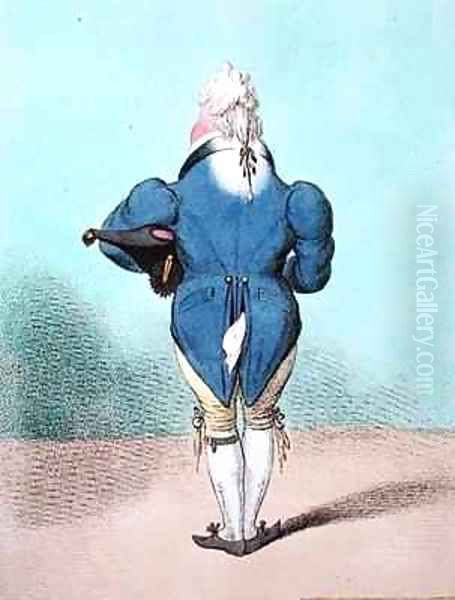 HRH the Prince of Wales 1762-1830 Oil Painting by James Gillray