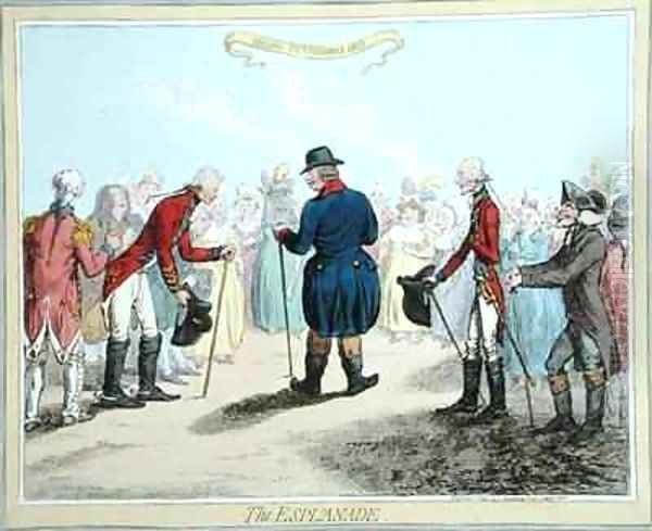 The Esplanade Oil Painting by James Gillray